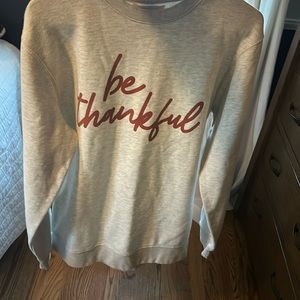 Be Thankful boutique oversized crew neck
